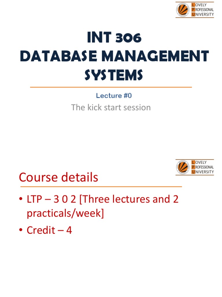 INT 306 Database Management Overview | PDF | Pl/Sql | Sql