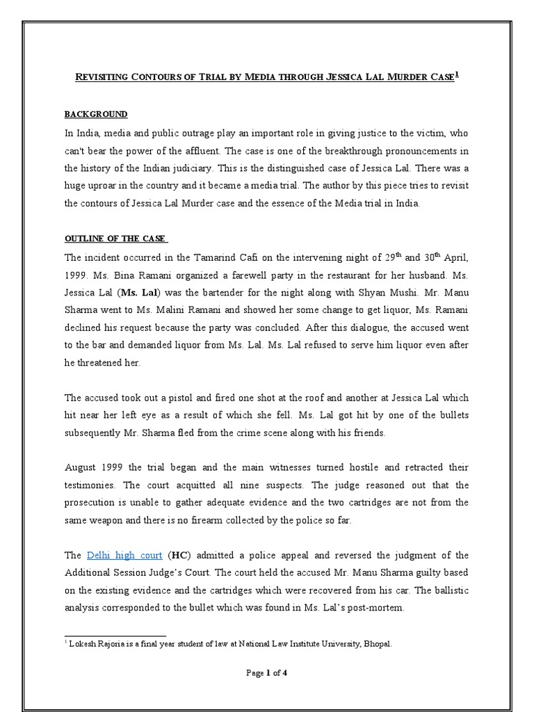 R C T M J L M C Evisiting Ontours OF Rial BY Edia Through Essica AL