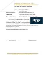 Acta de Constatacion de Trabajo