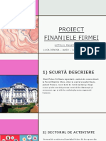 Proiect Finan Ele Firmei Ț: Hotelul Palace Sa Sinaia Luca Denisa - Aaso - Gr. 2201