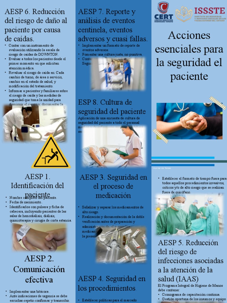 Acciones Esenciales para La Seguridad El Paciente | PDF | Seguridad del ...