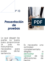 Tema #10: Presentación de Pruebas