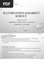 Illumination &market Survey: Building Science Submitted By: Sheetal Baid & Lalima Gupta Submitted To: Ar. Manish