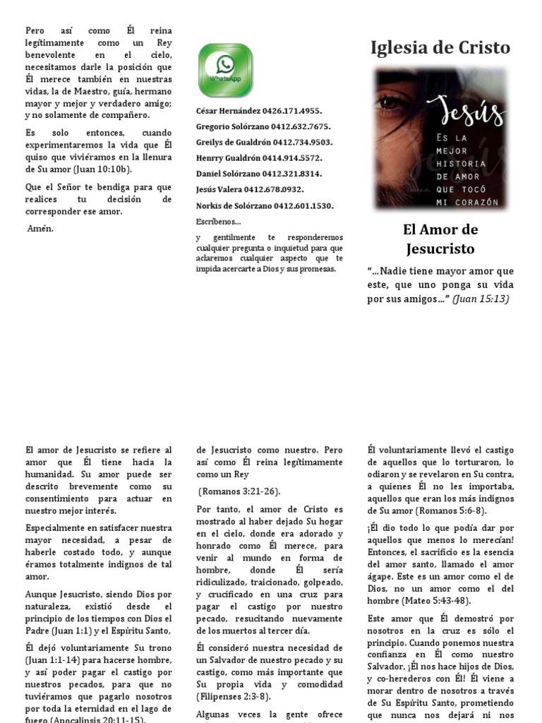 El Amor De Cristo Pdf Pecado Amor