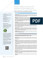 Estudio Clínico y Epidemiológico de Cáncer de Próstata en El Hospital de Especialidades José Carrasco Arteaga de Cuenca - Ecuador, 2010 - 2015