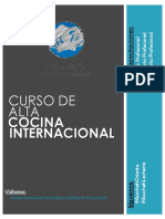 Alta Cocina Internacional - Informacion Detallada