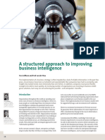 Improving Business Intelligence With a Structured Approach