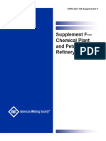 Supplement F - Chemical Plant and Petroleum Refinery Piping: American Welding Society