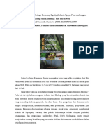Review Buku Ecology Economy Equity (Sebuah Upaya Penyeimbangan Ekologi Dan Ekonomi)