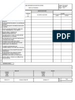 Checklist sucursales Oxford