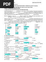 End of Unit 4 Test