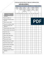 INSTRUMENTO DE EVALUACIÓN PARA EL ÁREA DE COMUNICACIÓN