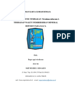 PENGARUH JENIS TEMBAKAU Nicotiana Tabacum L. Terhadap Waktu Pembersihan Mineral Deposit Pada Kaca