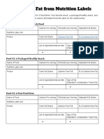 Analyzing Fat From Nutrition Labels PDF
