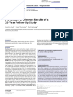 Prevention of Divorce: Results of A 25-Year Follow-Up Study: Research Article / Originalarbeit