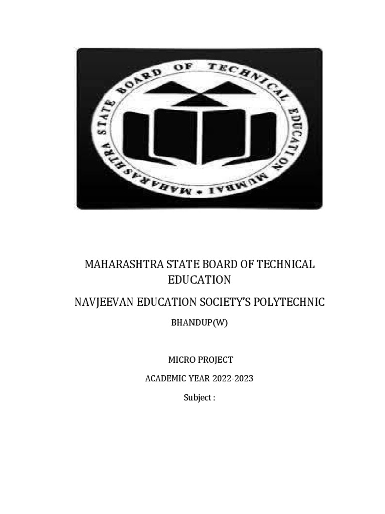 Micro Project Format | PDF