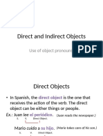 Direct and Indirect Objects