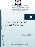 Psicologia Del Aprendizaje: San Cristóbal, Marzo 2023
