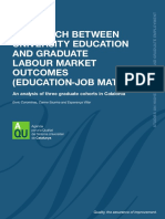 The Match Between University Education and Graduate Labour Market Outcomes (Education-Job Match)