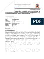 Situacion de Aprendizaje y Ficha de Evaluacion Diagnostica 2