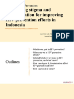 Addressing Stigma and Discrimination For Improving HIV Prevention Efforts in Indonesia