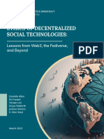 Ethics of Decentralized Social Technologies 2023