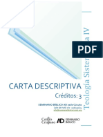 Carta Descriptiva: Créditos: 3