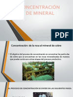 Concentración de Mineral: Expositores