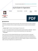 Wiley - Diagnosing The System For Organizations - 978-0-471-95136-0