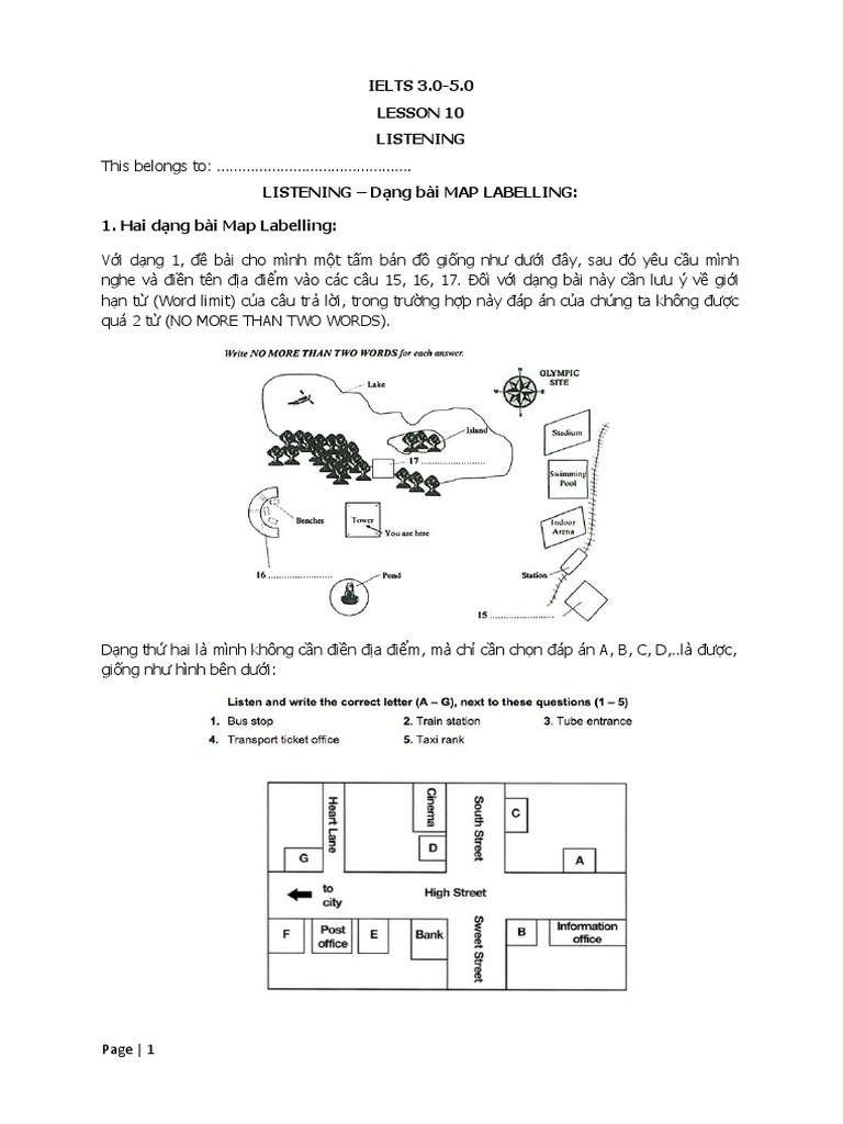 Lesson 10 - Listening Testing | PDF