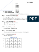 1. Nguyễn Hà Sơn 2. Trần Thị Nhã Thư 3. Lê Văn Thịnh 4. Lê Hữu Danh 5. Phạm Phước Nguyên 6. Nguyễn Thanh Danh 7. Nguyễn Thị Ngọc Huỳnh