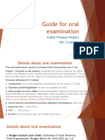 Guide For Oral Examination2022