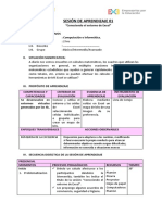 Sesión de Aprendizaje 01