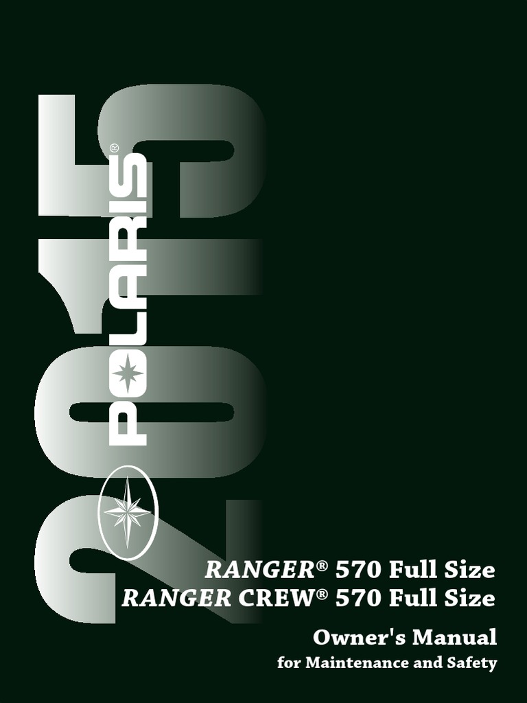 Polaris Ranger Manual PDF Traffic Collision Seat Belt