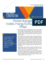 Berita Resmi Statistik: Perkembangan Indeks Harga Konsumen/ Inflasi