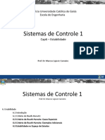 Sistemas de Controle 1: Pontifícia Universidade Católica de Goiás Escola de Engenharia