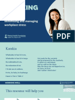 Minimising and Managing Stress in The Workplace