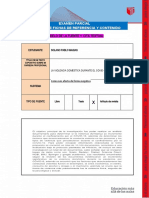 Examen Parcial Formato de Fichas de Referencia Y Contenido: Modelo de La Fuente 1: Cita Textual