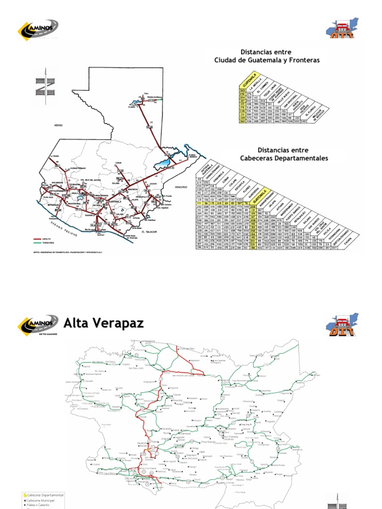 Mapas y Rutas de Guatemala | PDF