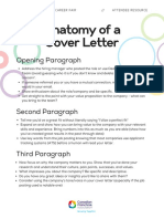 Anatomy of A Cover Letter: Opening Paragraph