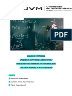 Calculo Vectorial Unidad Ii Actividad: Ejercicios 2 Funciones Vectoriales de Variable Real Docente: Manuel Justo Guerrero