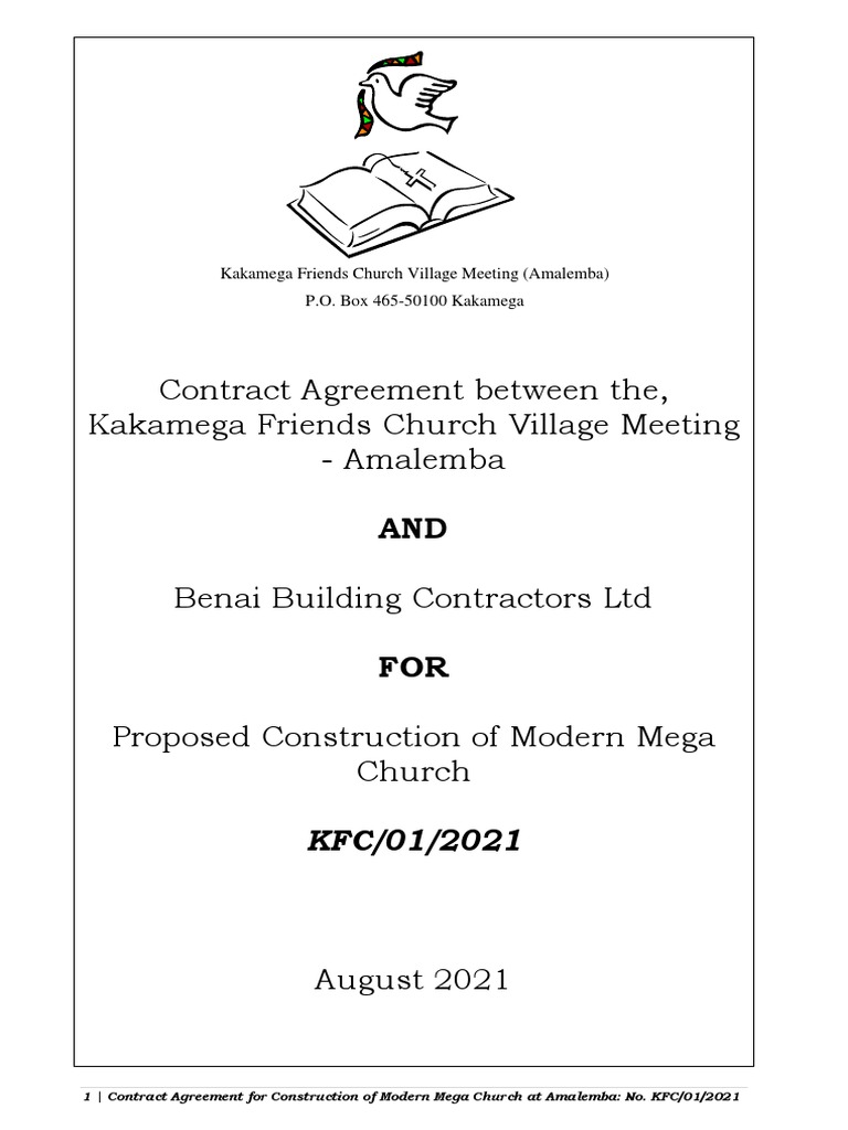 KFC - CONTRACT AGREEMENT-FINAL VERSION-31st July 2021 | PDF