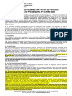 Processo Administrativo #05/Fms/2023 Pregão Presencial #03/Fms/2023