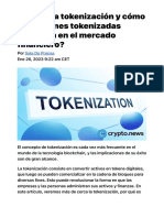 ¿Qué es la tokenización y cómo las acciones tokenizadas impactan en el mercado financiero? - TodoCryptos