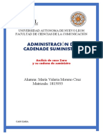 Administraci N de Cadenade Suministro: Alumna: María Valeria Moreno Cruz Matricula: 1815955