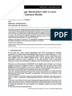 Synthetic Image Generation With and Aperture Camera Model