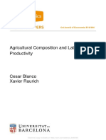 Agricultural Composition and Labor Productivity: Col - Lecció D'economia E19/394