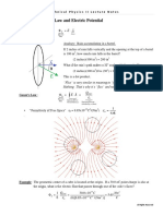 Technical Physics Lecture Notes on Gauss's Law and Electric Potential