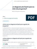 ¿Cómo Usar Un Diagrama de Gantt para La Gestión de Proyectos