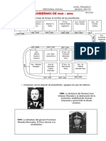 GOBIERNOS DE 1939 - 2016: - Observan en Una Línea de Tiempo El Nombre de Los Presidentes